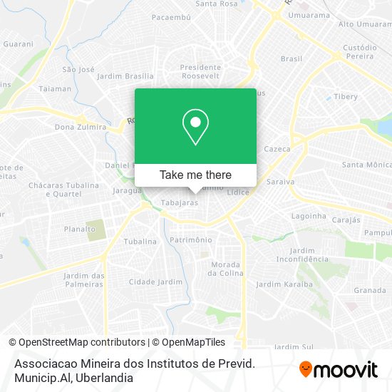 Associacao Mineira dos Institutos de Previd. Municip.Al map