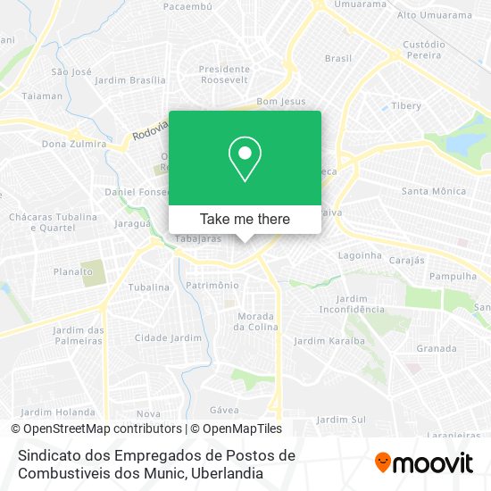 Sindicato dos Empregados de Postos de Combustiveis dos Munic map