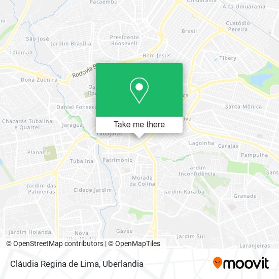 Cláudia Regina de Lima map