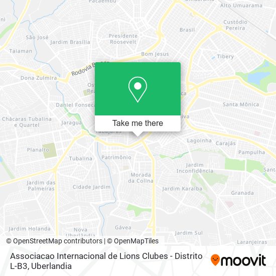 Associacao Internacional de Lions Clubes - Distrito L-B3 map