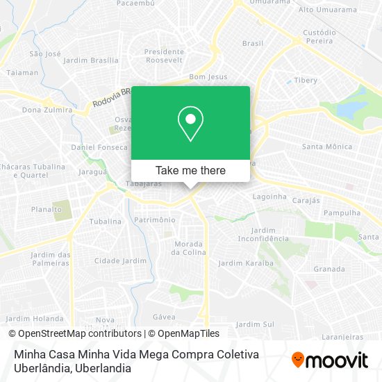 Minha Casa Minha Vida Mega Compra Coletiva Uberlândia map