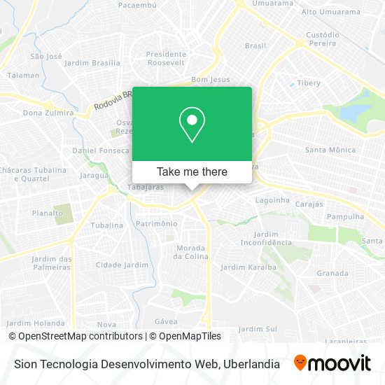 Sion Tecnologia Desenvolvimento Web map