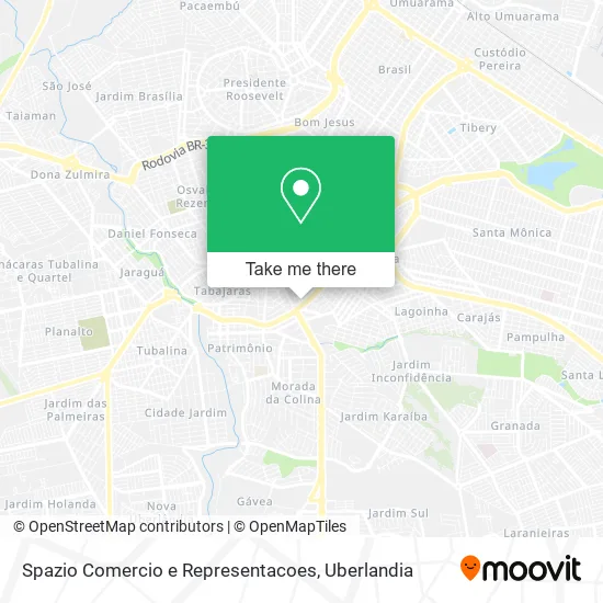 Spazio Comercio e Representacoes map