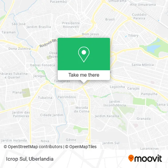 Icrop Sul map