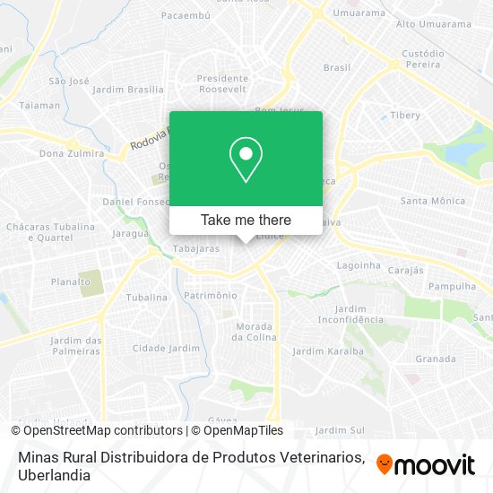 Mapa Minas Rural Distribuidora de Produtos Veterinarios