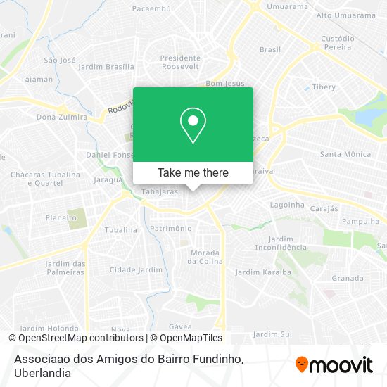 Mapa Associaao dos Amigos do Bairro Fundinho