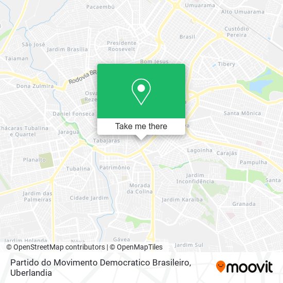 Mapa Partido do Movimento Democratico Brasileiro