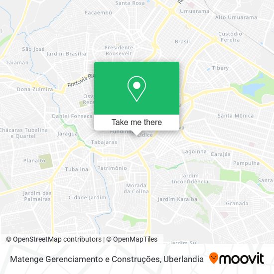 Matenge Gerenciamento e Construções map