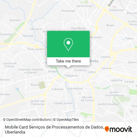 Mapa Mobile Card Serviços de Processamentos de Dados