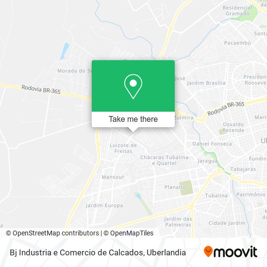 Bj Industria e Comercio de Calcados map