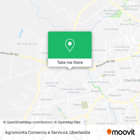 Mapa Agromonta Comercio e Servicos