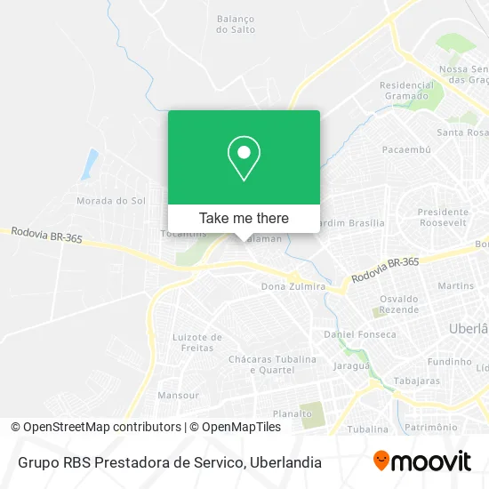 Grupo RBS Prestadora de Servico map