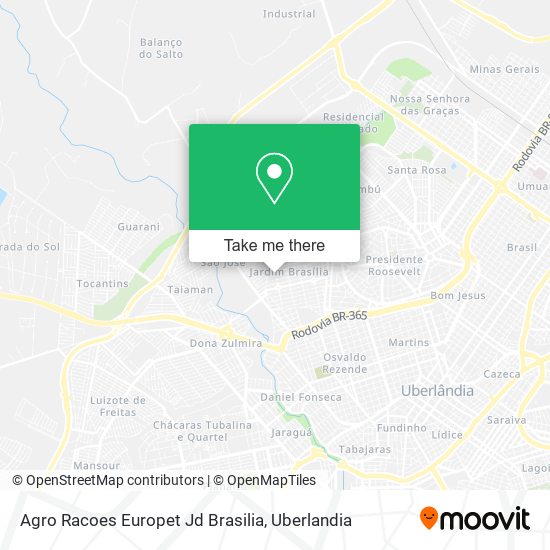 Agro Racoes Europet Jd Brasilia map