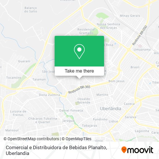 Mapa Comercial e Distribuidora de Bebidas Planalto