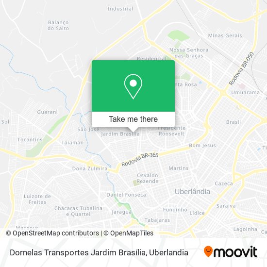 Dornelas Transportes Jardim Brasília map