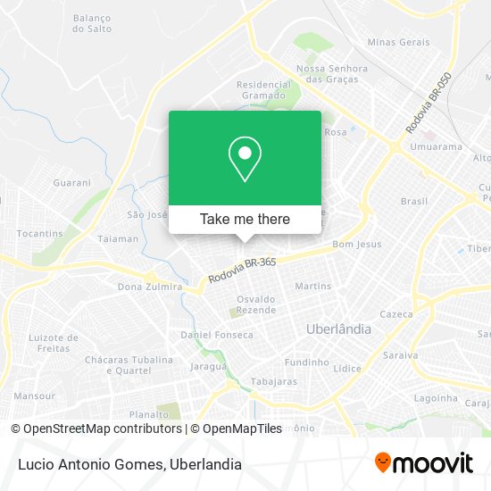 Lucio Antonio Gomes map