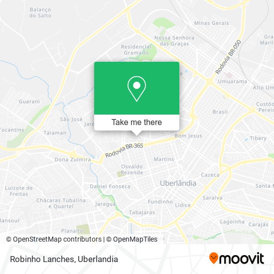 Robinho Lanches map