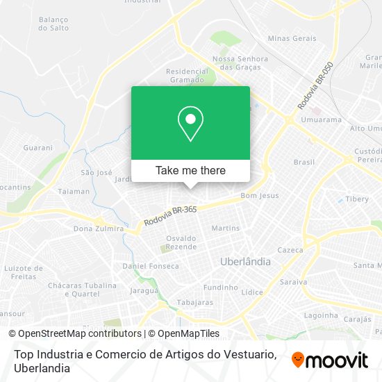 Top Industria e Comercio de Artigos do Vestuario map