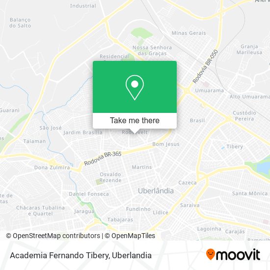 Mapa Academia Fernando Tibery
