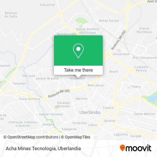 Acha Minas Tecnologia map