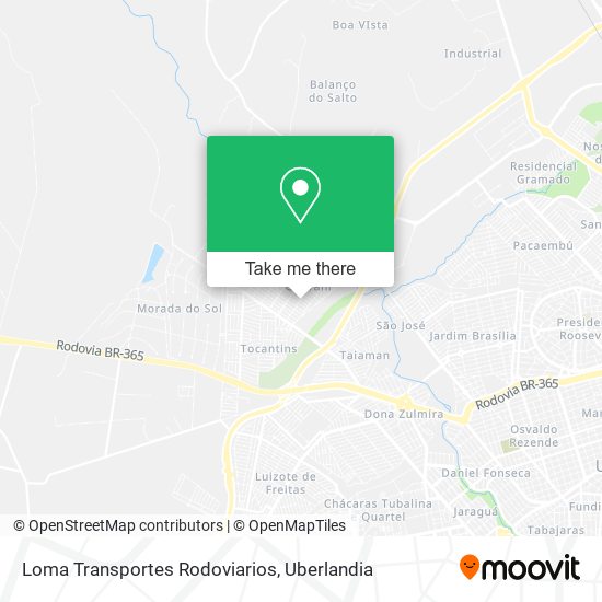 Mapa Loma Transportes Rodoviarios