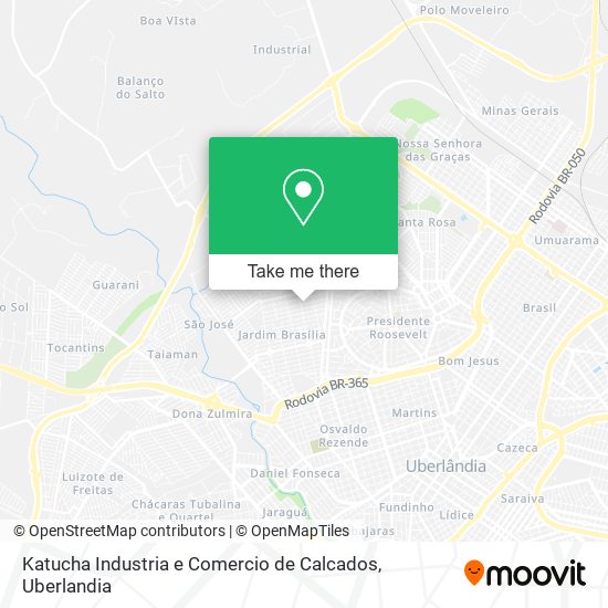 Katucha Industria e Comercio de Calcados map