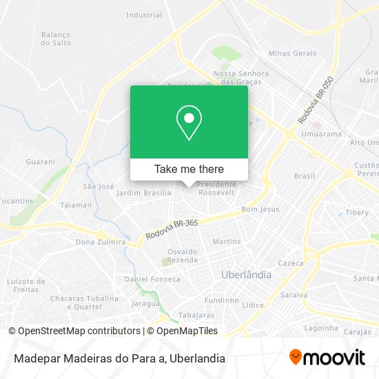 Mapa Madepar Madeiras do Para a