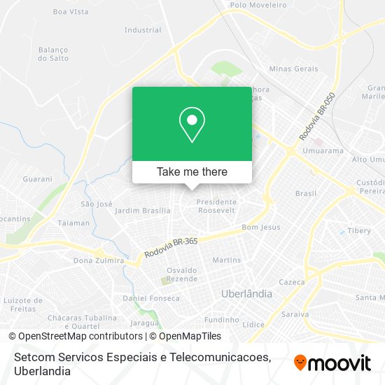 Setcom Servicos Especiais e Telecomunicacoes map
