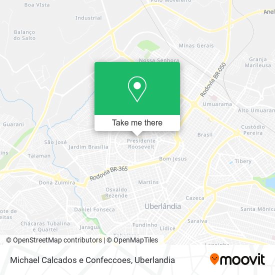 Michael Calcados e Confeccoes map