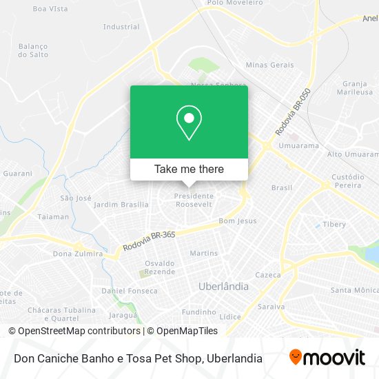 Mapa Don Caniche Banho e Tosa Pet Shop