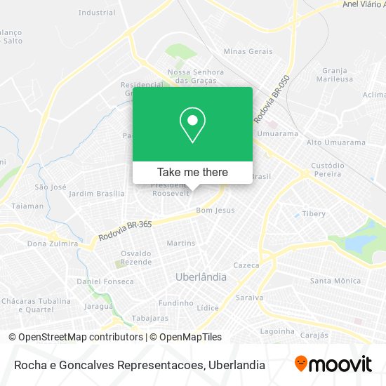 Rocha e Goncalves Representacoes map