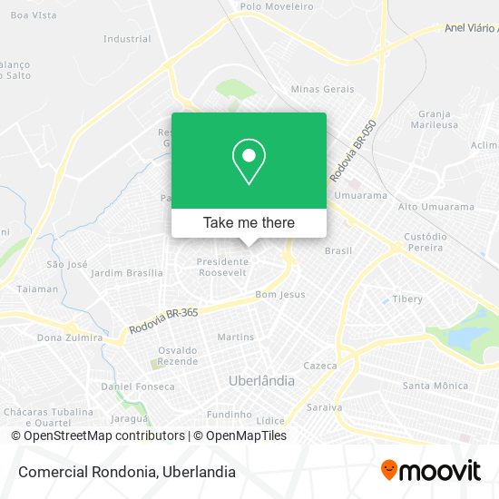 Comercial Rondonia map