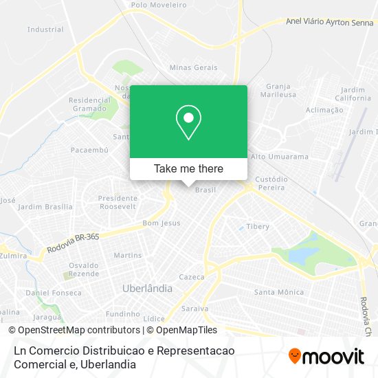 Ln Comercio Distribuicao e Representacao Comercial e map