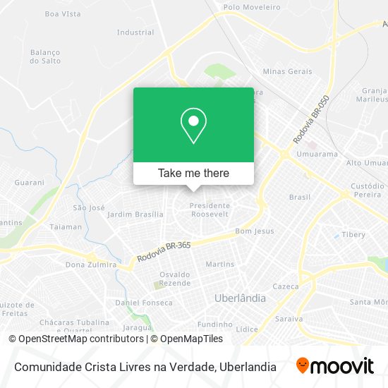 Comunidade Crista Livres na Verdade map