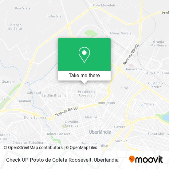 Check UP Posto de Coleta Roosevelt map