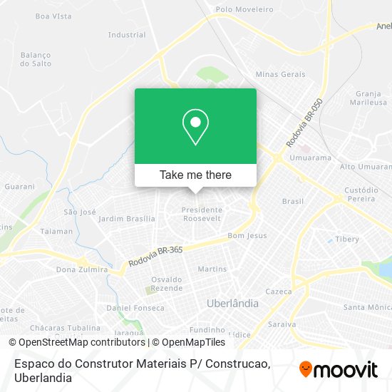 Espaco do Construtor Materiais P/ Construcao map