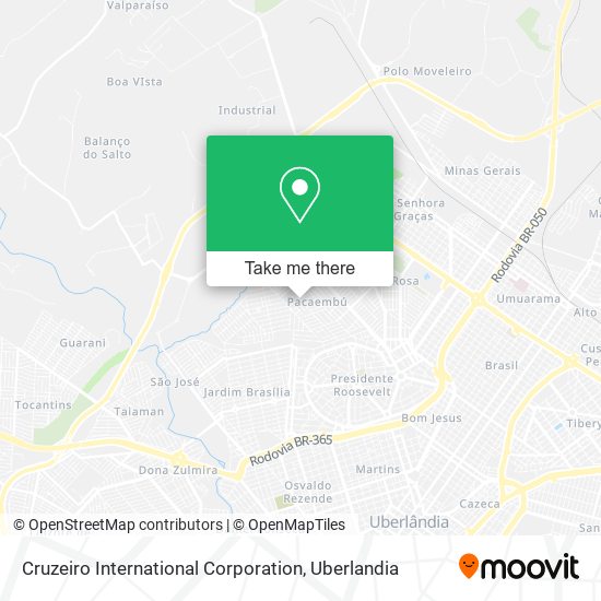 Mapa Cruzeiro International Corporation
