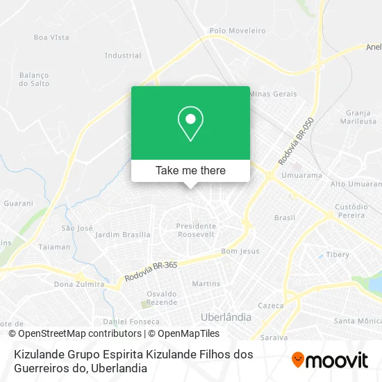 Kizulande Grupo Espirita Kizulande Filhos dos Guerreiros do map