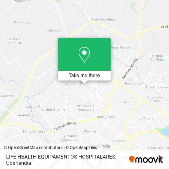 LIFE HEALTH EQUIPAMENTOS HOSPITALARES map