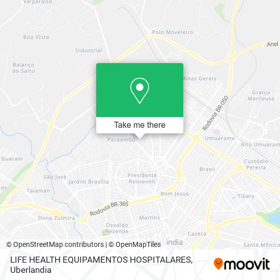 Mapa LIFE HEALTH EQUIPAMENTOS HOSPITALARES