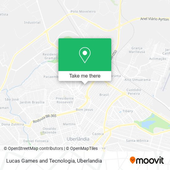 Lucas Games and Tecnologia map