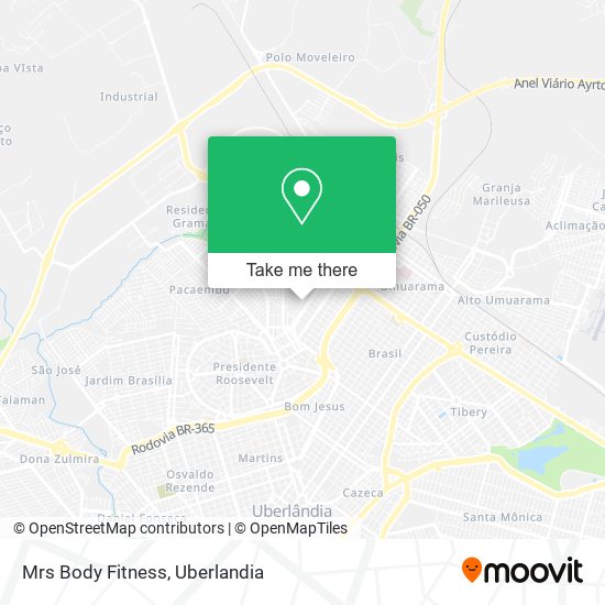 Mrs Body Fitness map