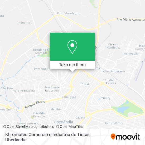 Mapa Khromatec Comercio e Industria de Tintas