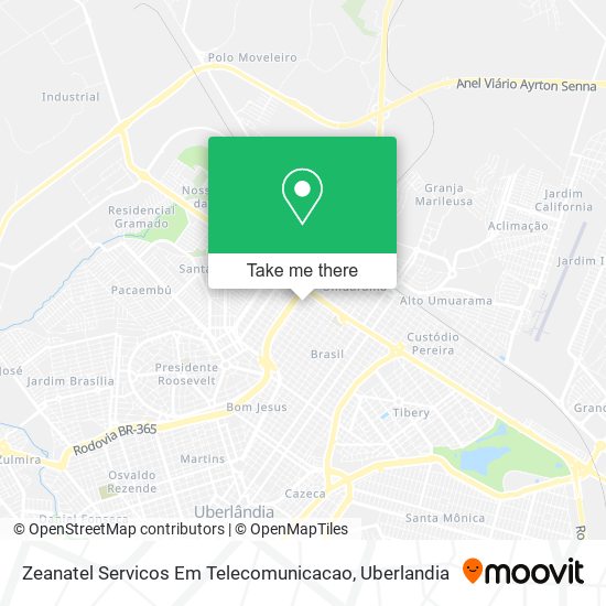 Mapa Zeanatel Servicos Em Telecomunicacao