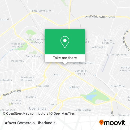 Afavet Comercio map