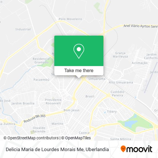 Delicia Maria de Lourdes Morais Me map