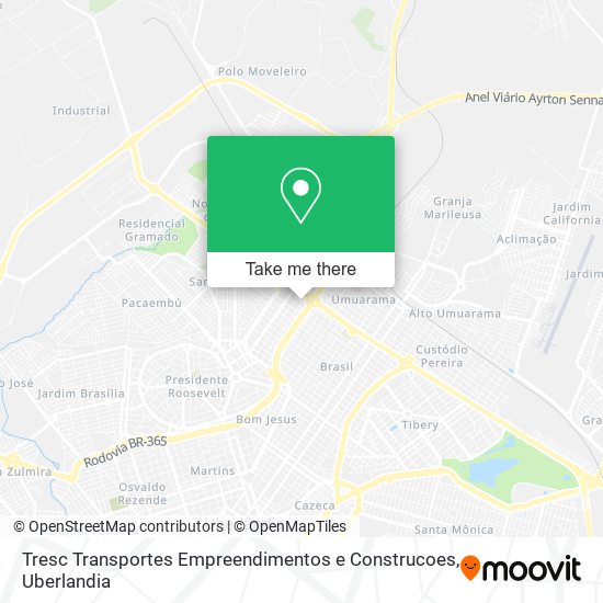 Mapa Tresc Transportes Empreendimentos e Construcoes