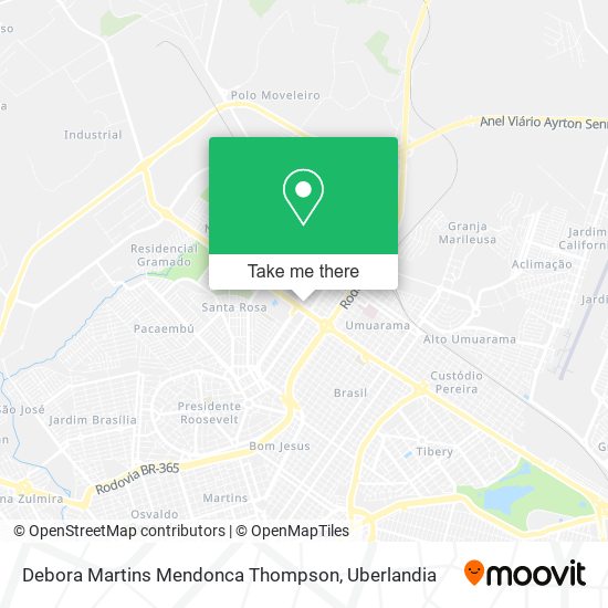 Debora Martins Mendonca Thompson map