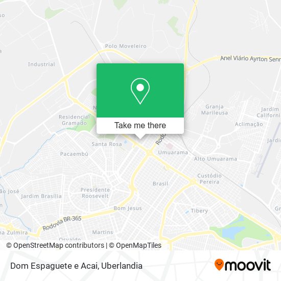 Dom Espaguete e Acai map