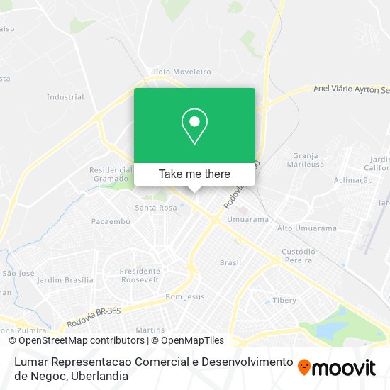 Lumar Representacao Comercial e Desenvolvimento de Negoc map